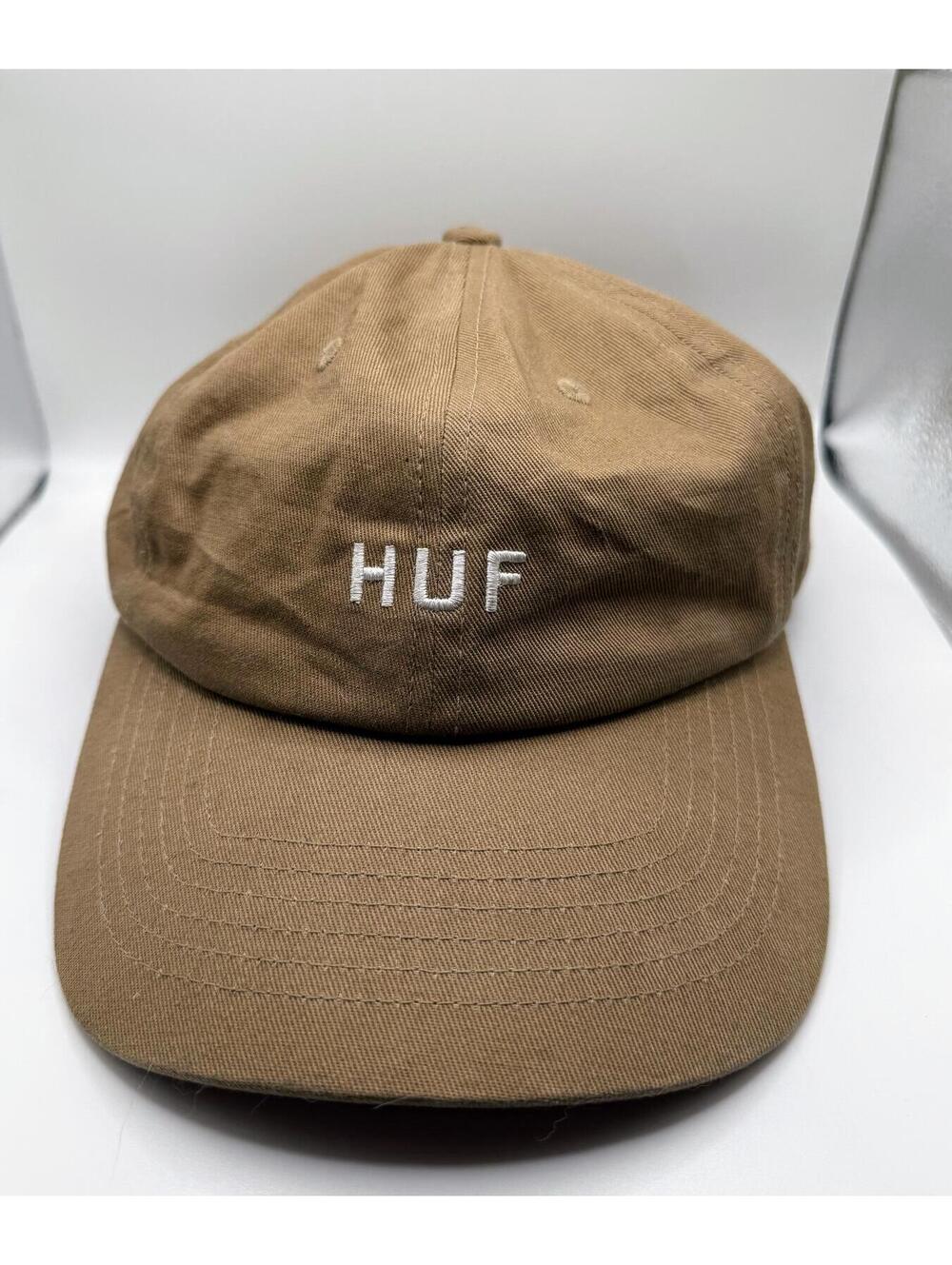 HUF Set OG CV Adjustable 6 Panel Snapback Hat Biscuit
